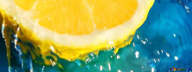 Cover. Water with lemon. №40768
