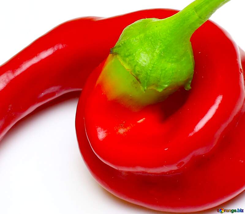 Immagine del profilo. Pepe pepe rosso isolato su sfondo bianco. №46647