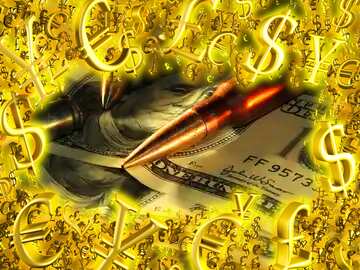 FX №200312  Army Frame Dollars Template US Sales promotion 3d Gold letters sale background Gold money frame...