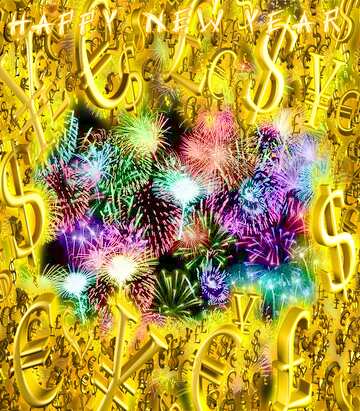 FX №200134  Background fireworks Sale background New Year Sale offer discount template Sales promotion 3d Gold ...