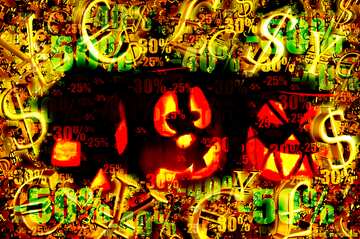 FX №200391 Pumpkins Halloween  sales background