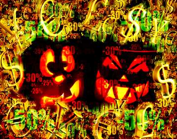 FX №200393 Halloween Sale Discount Background
