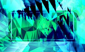 FX №200778 Blue futuristic shape abstract Polygon background with triangles