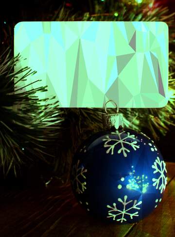 FX №200616 Christmas invitation background green blank Polygon background with triangles