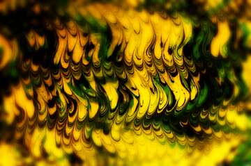 FX №200439 abstract yellow and green painting snake skin texture background dark blur frame