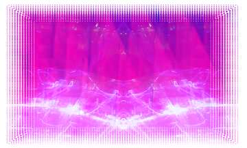 FX №200507  White frame border offset Pink Lights Geometric Background