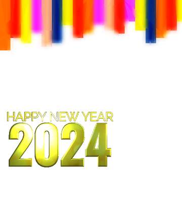 FX №200820 Colorful lines frame happy new year 2024 Polygon background with triangles