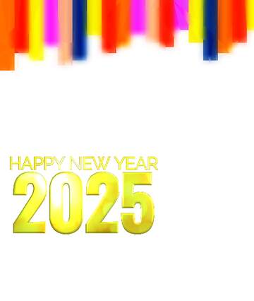 FX №200820 Colorful lines frame happy new year 2025 Polygon background with triangles