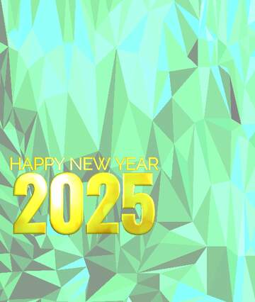 FX №200821 Colorful lines frame happy new year 2025 Polygon background with triangles