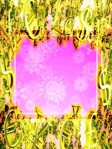 FX №200104  infographic Christmas background pink Sale offer discount template Gold money frame border 3d...