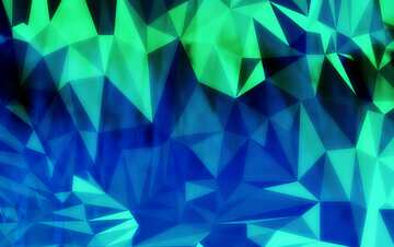 FX №200812 Blue Geometric Polygon background with triangles