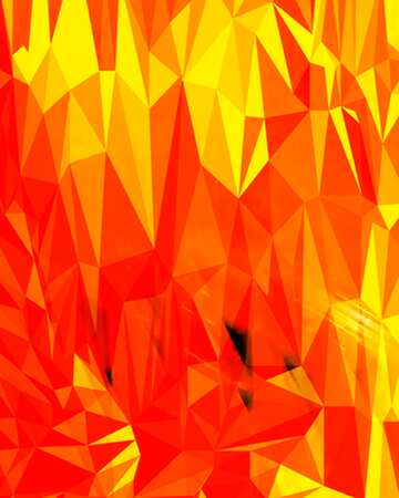 FX №200587 Orange Polygon background with triangles