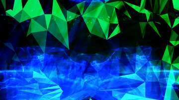 FX №200582 Blue technology Polygon background with triangles