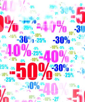 FX №200563 Polygon discount shopping poster background with triangles