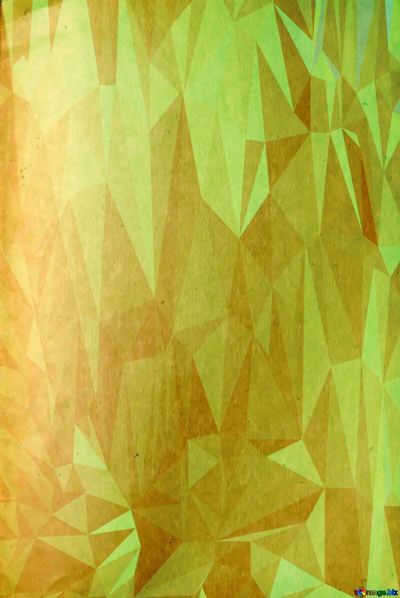 Texture yellow old smooth paper Polygon background with triangles №33004
