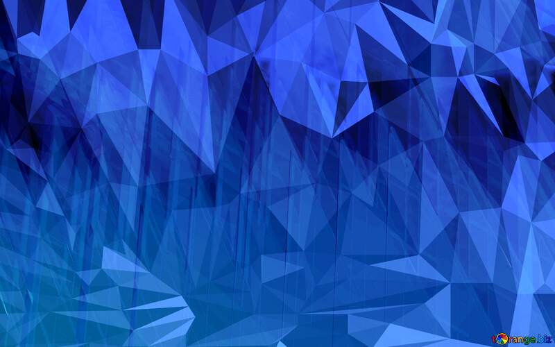Polygon Futuristic Geometric Blue Technology background with triangles №51526