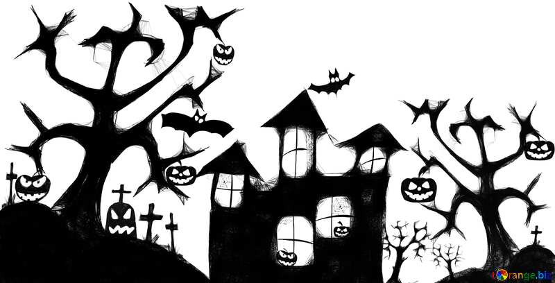 Clipart for Halloween set №40497