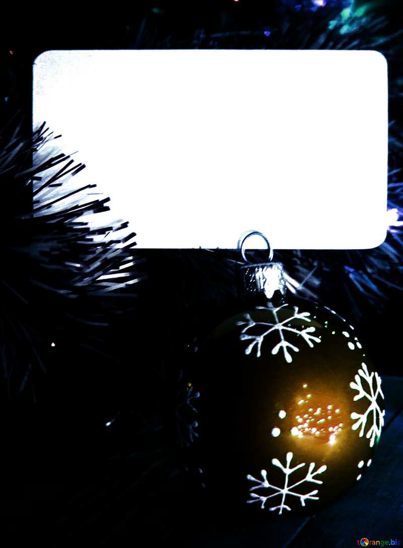Christmas invitation dark background №37842