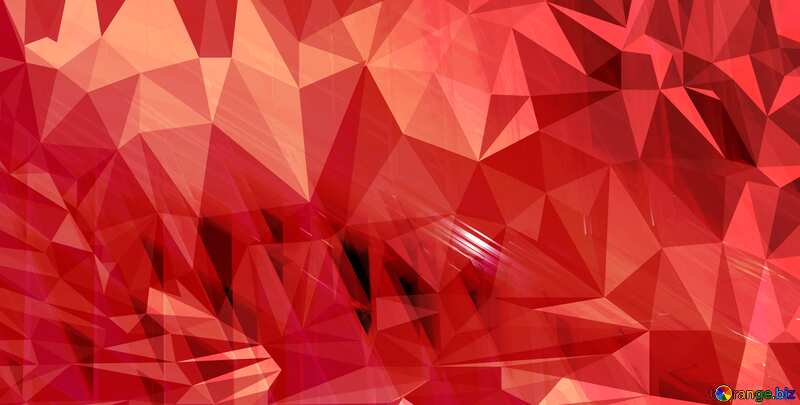 Pink futuristic shape.  Glass polygonal triangle lights mirrors pattern  design. №51525