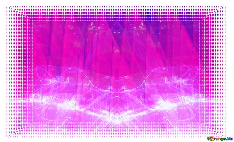  White frame border offset Pink Lights Geometric Background №51526