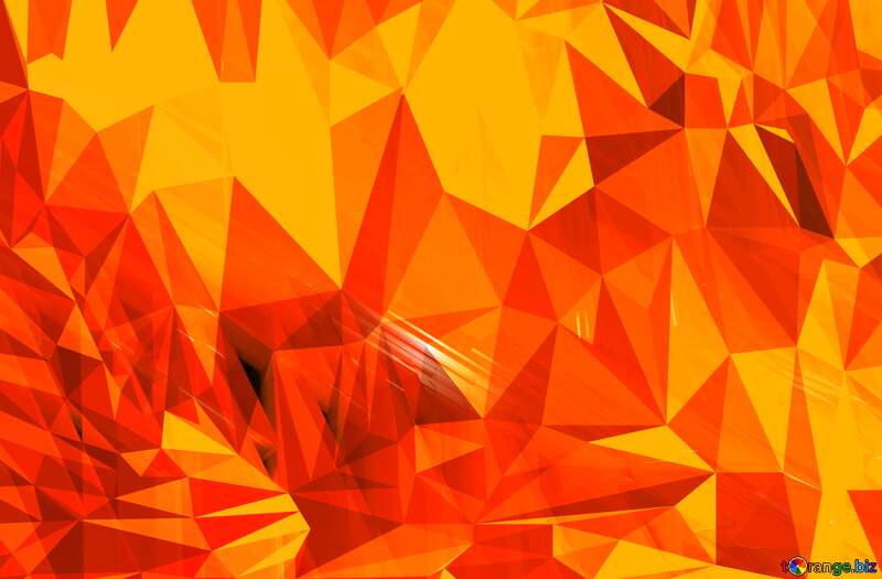 Red futuristic Polygon background with triangles №51525