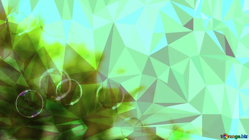 Summer Polygon background with triangles №32954