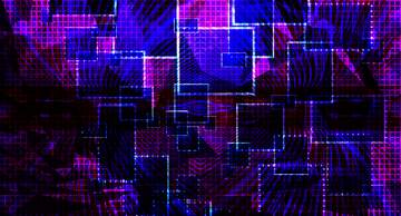 FX №201515 Technology cell squares Polygon abstract geometrical background with triangles
