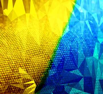 FX №201035 Ukraine flag Polygon abstract geometrical background with triangles