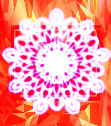 FX №201443 Snowflake pattern Polygon abstract geometrical background with triangles