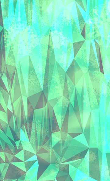FX №201168 Green Snowflakes Polygon abstract geometrical background with triangles
