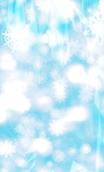 FX №201167 Winter snowflakes Polygon abstract geometrical background with triangles