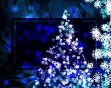 FX №201148 Christmas template Frame Polygon abstract geometrical background with triangles
