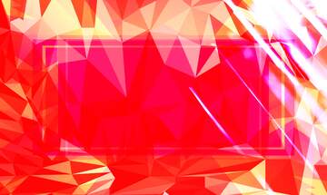 FX №201894 Splash water Red Polygon abstract geometrical background with triangles