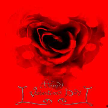 FX №201134 Rose heart Happy Valentines Day Background