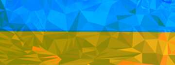 FX №201962 Ukraine flag  Polygon abstract geometrical background with triangles