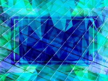FX №201758 Diamonds blue grid frame Polygon abstract geometrical background with triangles