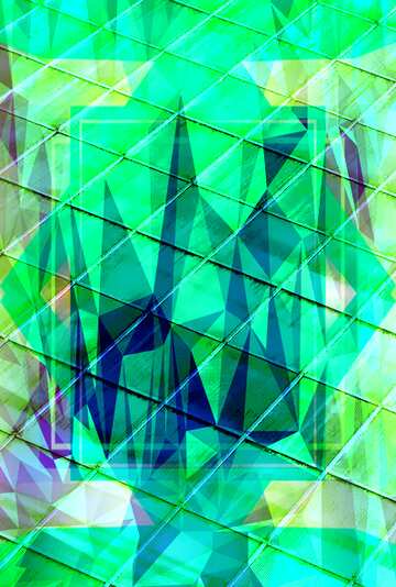 FX №201756 Diamonds blur frame template Polygon abstract geometrical background with triangles