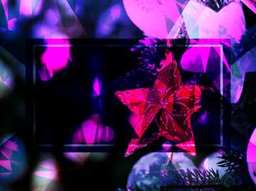 FX №201315 beautiful Christmas star frame template Polygon abstract geometrical background with triangles