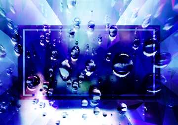 FX №201326 Raindrops macro frame template Polygon abstract geometrical background with triangles