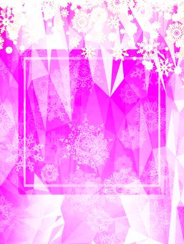 FX №201128 Christmas pink frame template Polygon abstract geometrical background with triangles