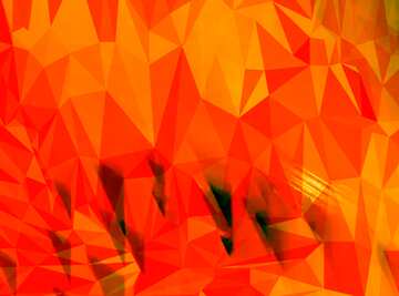 FX №201553 Orange polygonal pattern futuristic Polygon abstract geometrical background with triangles