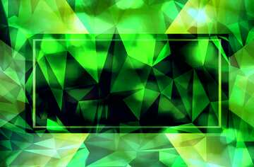 FX №201068 Green promotion business template Polygon abstract geometrical background with triangles