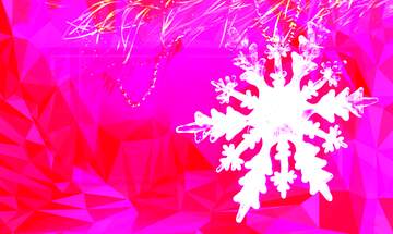 FX №201958 Winter sale snowflake pink Polygon abstract geometrical background with triangles