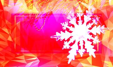 FX №201959 Winter snowflake responsive template Polygon abstract geometrical background with triangles