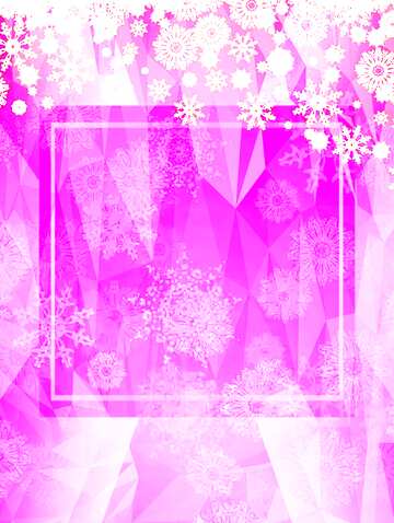 FX №201130 Christmas soft pink frame template Polygon abstract geometrical background with triangles