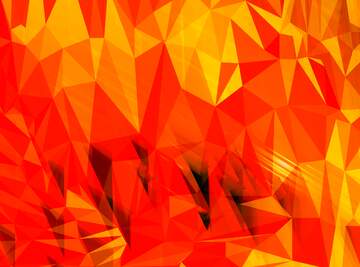 FX №201551 Orange Polygon abstract geometrical background with triangles