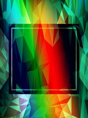 FX №201261 rainbow Polygon abstract geometrical background with triangles