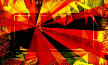 FX №201360 Colors rays Polygon abstract geometrical background with triangles frame Template