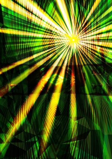 FX №201494 Rays of sunlight Polygon abstract geometrical background with triangles Lights lines curves