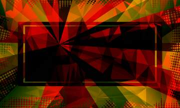 FX №201362 Colors rays Polygon abstract geometrical background with triangles Template frame